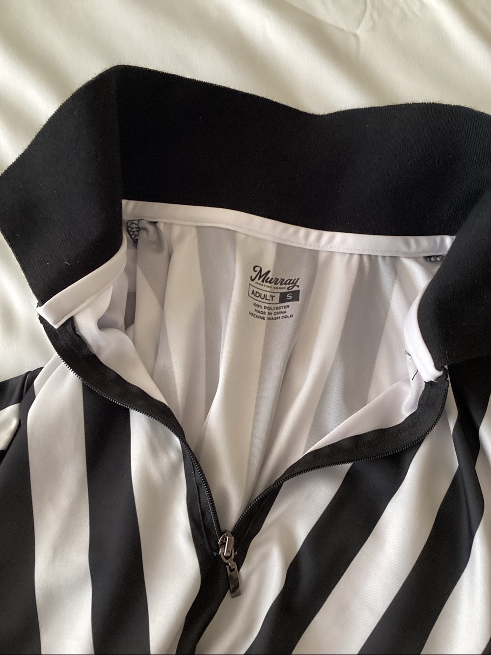 MEN’S QUARTER ZIP SHORT SLEEVED REFEREE SHIRT SIZE S - Picture 4 of 7